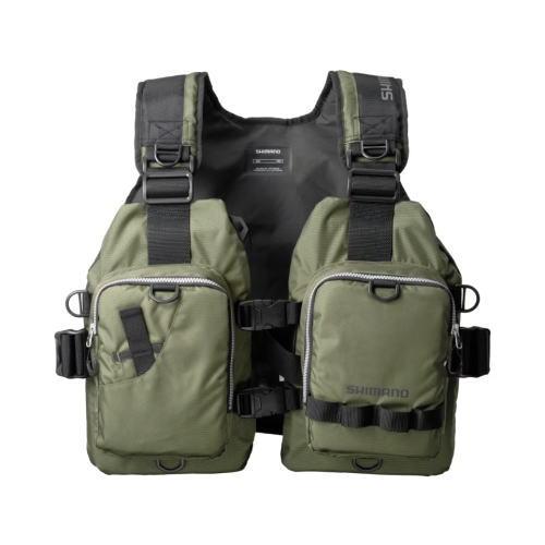 シマノ ゲームベストライト VF-068T ナイトオリーブ フリー / 救命具 ライフジャケット 釣具 shimano シマノ（SHIMANO） ゲームベストライト VF-068T ナイトオリーブ フリー