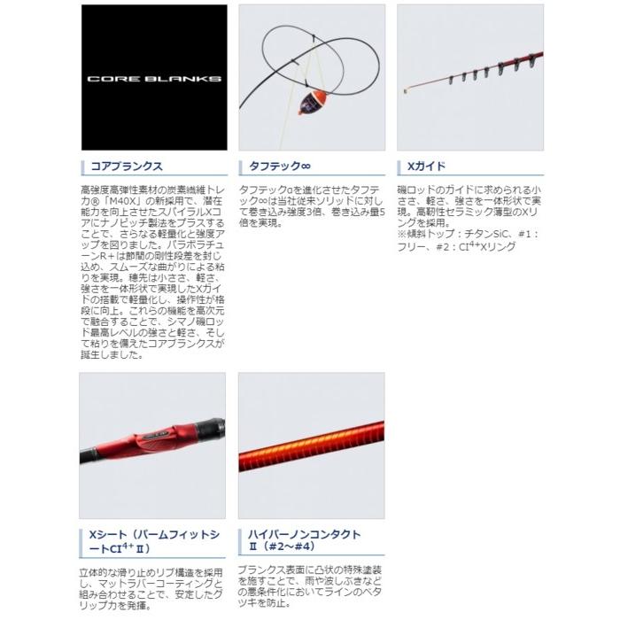 シマノ 磯竿 19 ファイアブラッド グレ ハイドロスコープ 1.6 シマノ 磯竿 19 ファイアブラッド グレ ハイドロスコープ 1.6