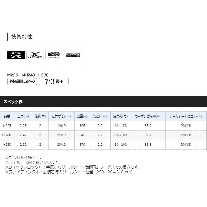 シマノ（SHIMANO） 船竿 20 アルシエラ 落し込み MH240 / shimano