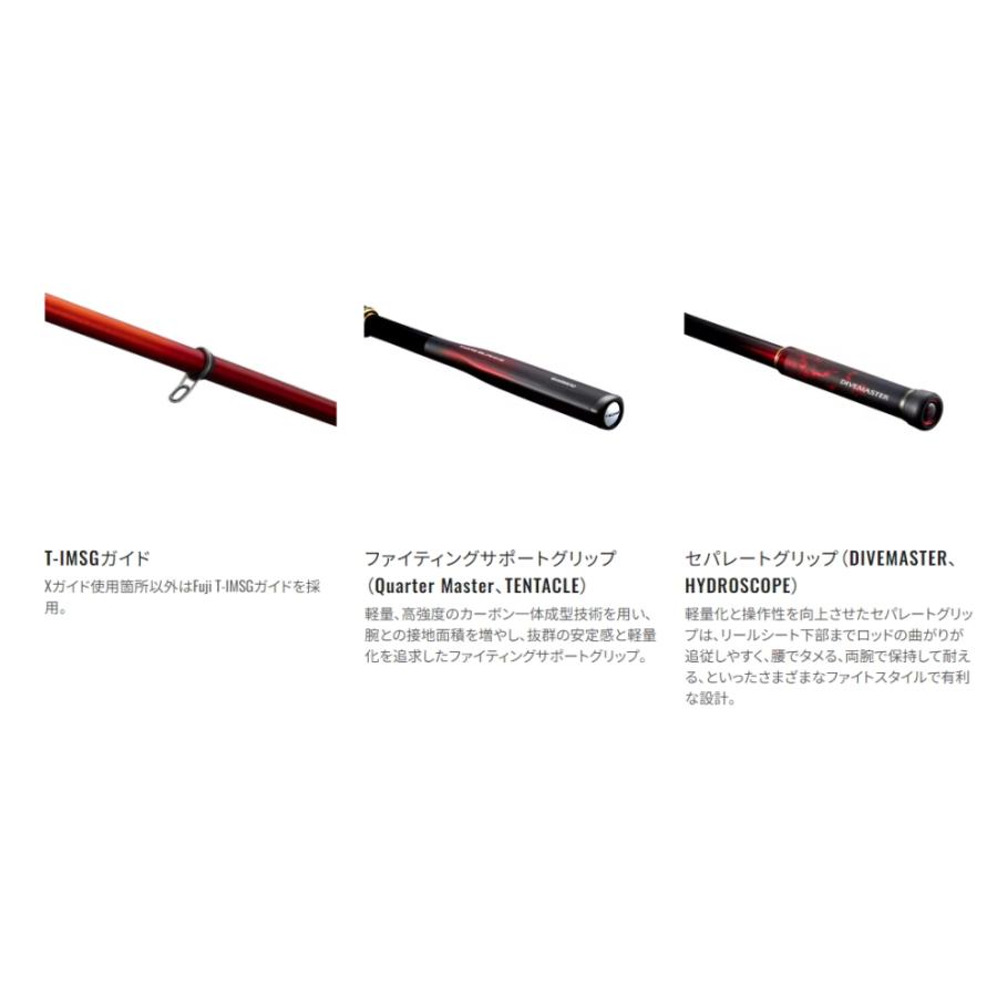 シマノ（SHIMANO） 24 ファイアブラッド グレ テンタクル 1.2-530 / 磯