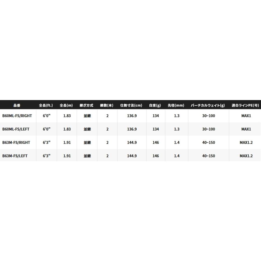 シマノ 22炎月SS B60ML-FS タイラバロッド シマノ（SHIMANO） 船竿 22 エンゲツ 炎月 SS B60ML-FS/RIGHT ベイト