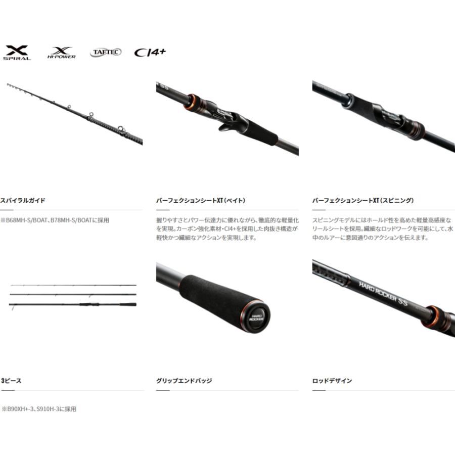 シマノ（SHIMANO） ハードロッカー SS S92XH-3(スピニング) / ルアー