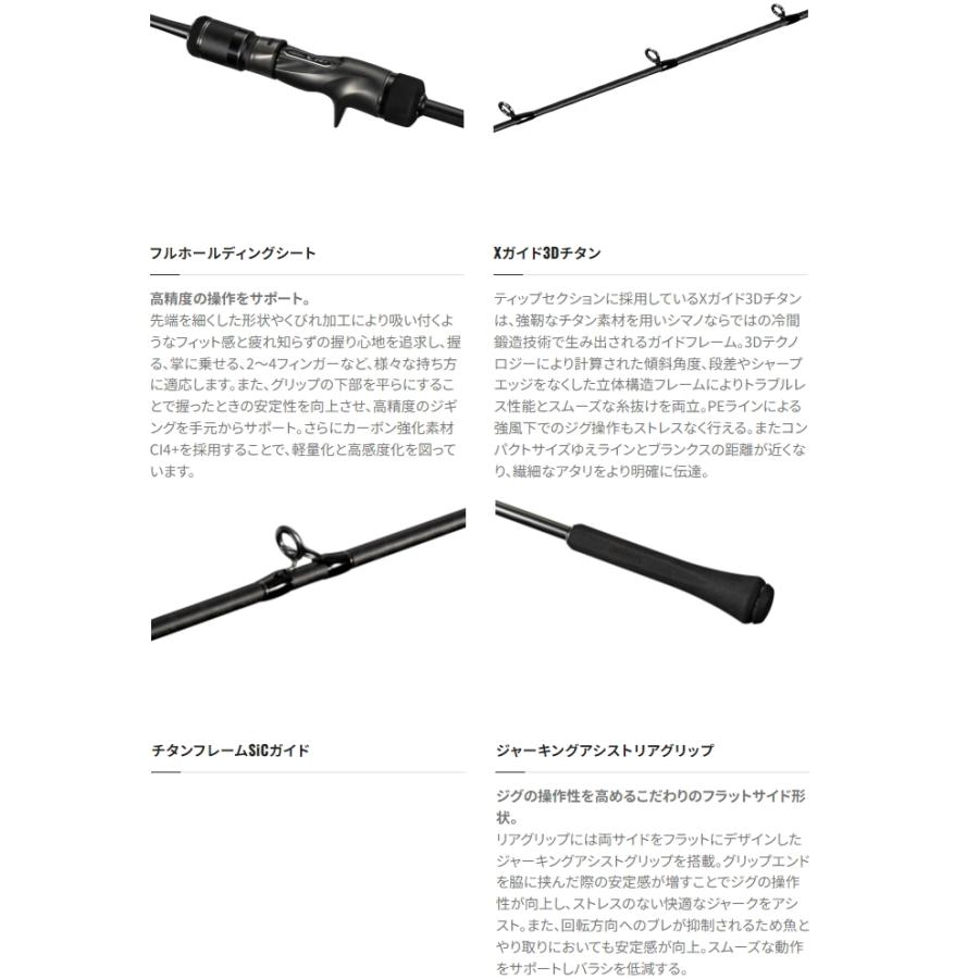 シマノ 23 オシアジガー ベイト B510-4 / ジギングロッド シマノ 23 オシアジガー ベイト B510-4 / ジギングロッド