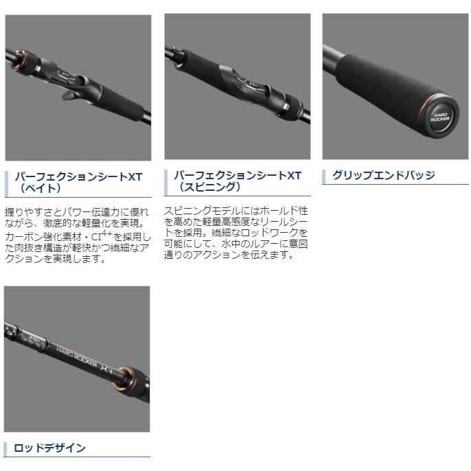 シマノ（SHIMANO） ルアーロッド 20 ハードロッカー XR B710M ベイト