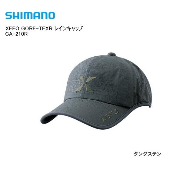 シマノ XEFO ゼフォー GORE-TEXR レインキャップ CA-210R タングステン S / 帽子 / 釣具 / shimano (SP)｜tsuribitokan-masuda