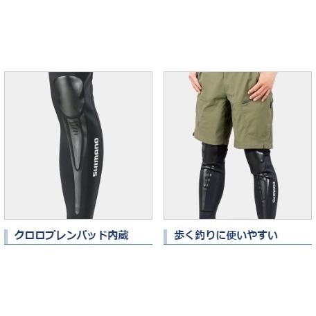 シマノ ライトクロロプレン プロテクトタイツ IN-087S ブラック XL / shimano  / 釣具 (SP)の画像