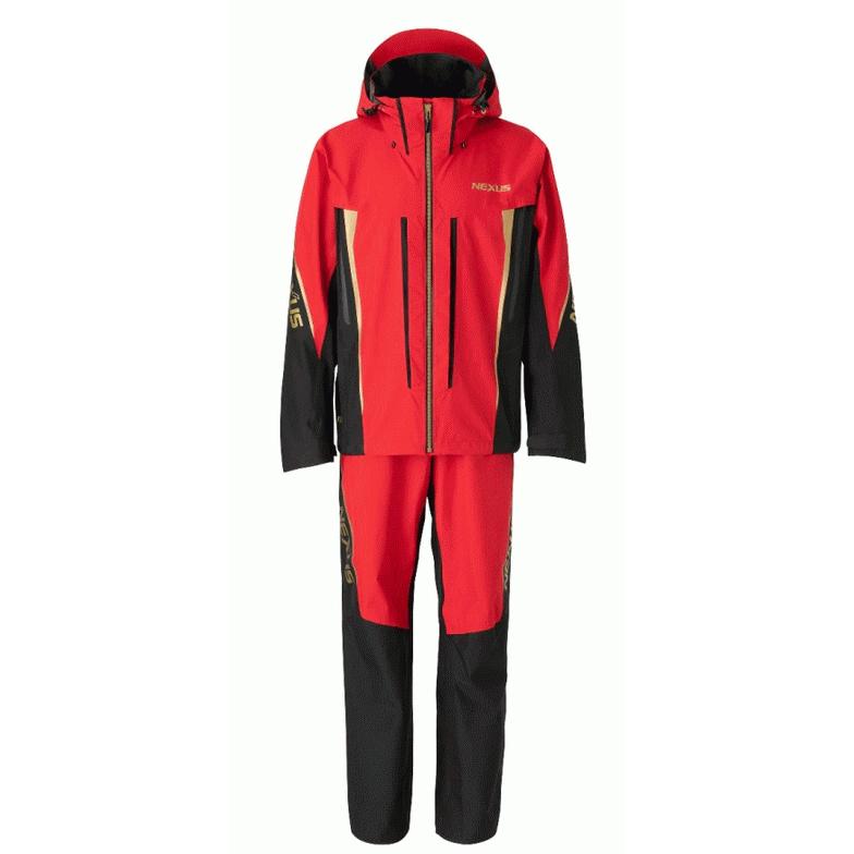 シマノNEXUSゴアテックスレインスーツ【RA－101V レッド】［XL