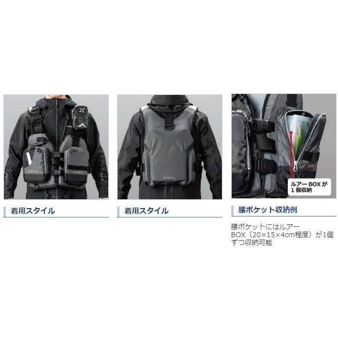 シマノ（SHIMANO） ゼフォー・ゲームベスト VF-278R ブラックダック