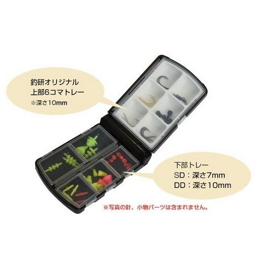 セール) 釣研 TGパーツケース 11DD ブラック 両深底タイプ / 小物