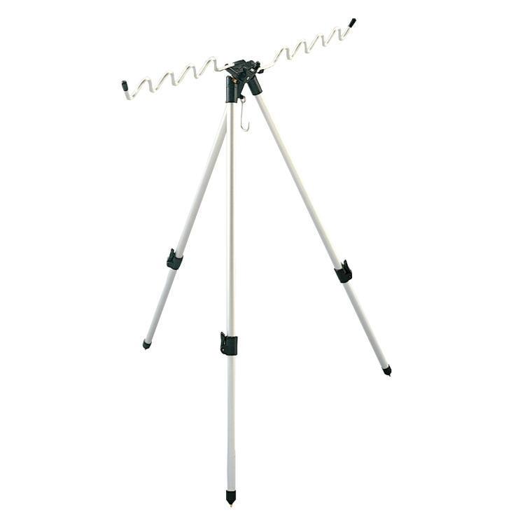 ロッドスタンド 7本 リールスタンド 焼き加工 小物置き 4段