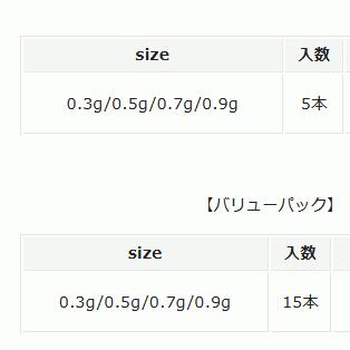 バレーヒル VC ジグヘッド 0.5g #06 / アジング フック 針 / メール便可 / 釣具｜tsuribitokan-masuda｜02