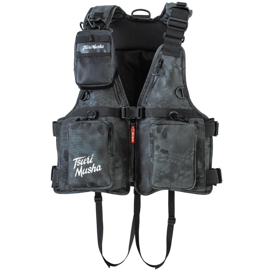 【美品】釣武者　フローティングベスト 釣武者 フローティングベスト ストレージバッグ / 釣具 : 釣人館