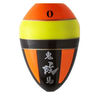 釣武者 鬼馬ウキ 改 00号 オレンジ×イエロー / 磯 グレ フカセ ウキ