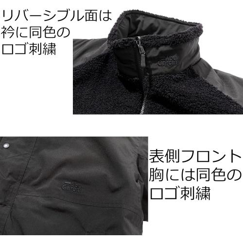 ピュアフィッシングジャパン ウェア リバーシブルブルゾン ブラック XL Abu Garcia（アブガルシア） アブ ガルシア リバーシブルブルゾン