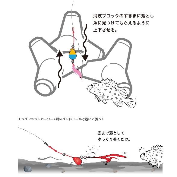 JACKALL（ジャッカル） エッグアーム ショーティ エッグイエロー / 穴