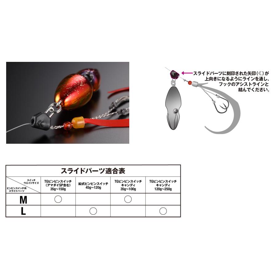 JACKALL（ジャッカル） ビンビンスイッチ用 スライドパーツセット L