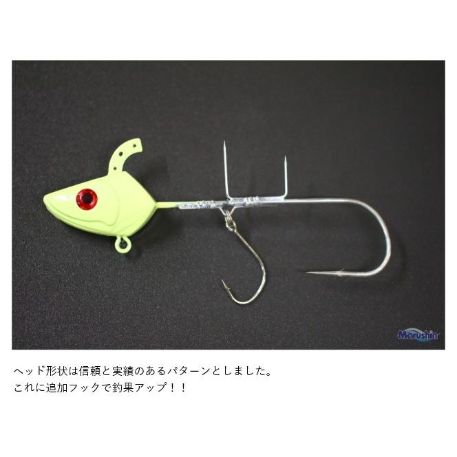マルシン漁具 タチウオ専用テンヤ 爆 1本針 50号 夜光 / 仕掛け メール