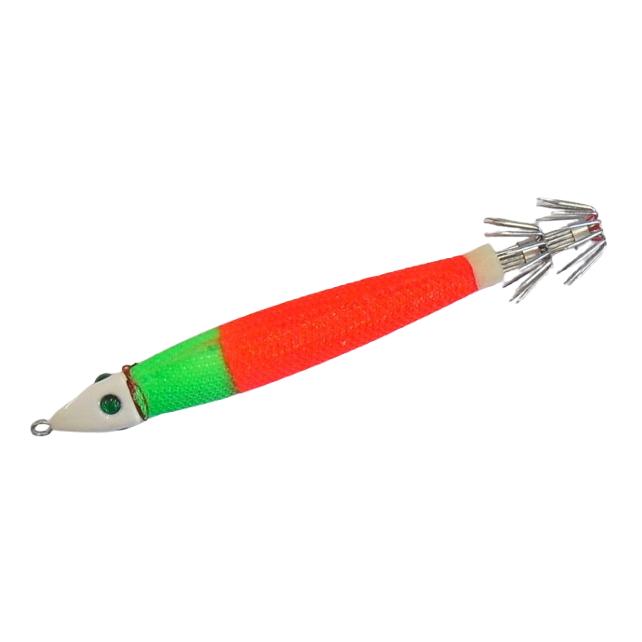 マルシン漁具 イカメタル用 鉛スッテ CB 25号 緑オレンジ(夜光