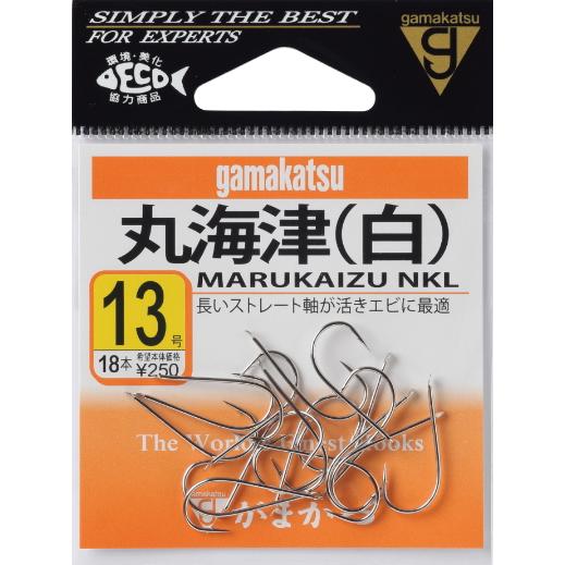 Gamakatsu（がまかつ） 丸海津 白 15号 / 釣りばり ハリ 鈎 針 / 釣具