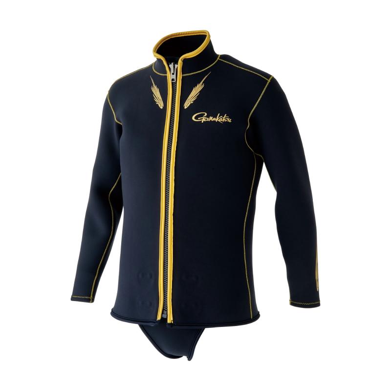 Gamakatsu（がまかつ） CRジャケット(2mm厚) GM-5823 ブラック ML / 鮎