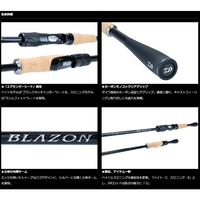 DAIWA（ダイワ） ブレイゾン C68L-BF 1ピース ベイトキャスティング