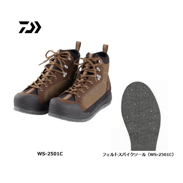 ポイント3倍 ダイワ ウェーディングシューズ Ws 2501c フェルトスパイクソール ブラウン 26 0cm シューズ 送料無料 O01 D01 釣人館ますだyahoo 店 通販 Yahoo ショッピング