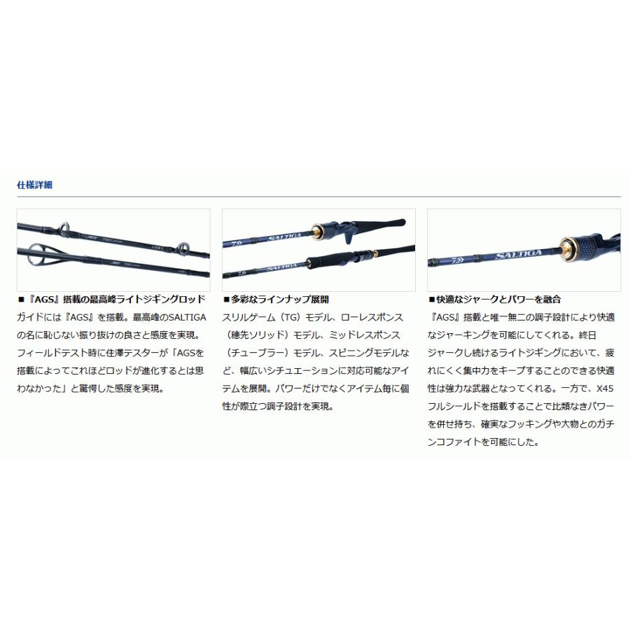 DAIWA（ダイワ） 22 ソルティガ LJ 63HB-S ベイトモデル / ジギング