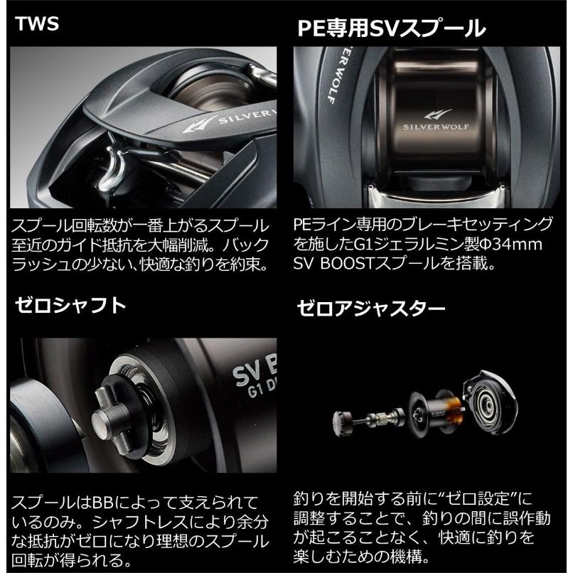 DAIWA（ダイワ） ベイトリール シルバーウルフ SV TW PE SPECIAL