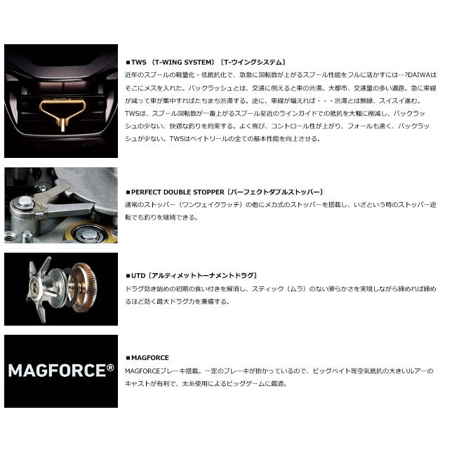 ベイトリール ダイワ 21 タトゥーラ TW 400XH 右ハンドル / daiwa / 釣具の画像