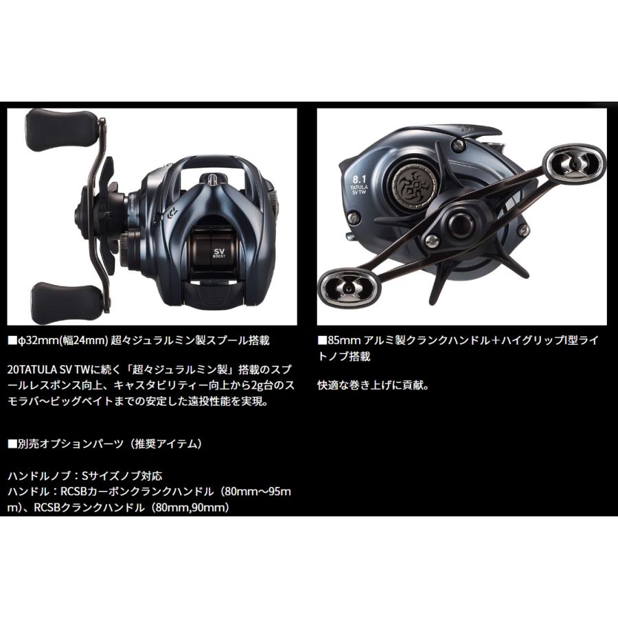 DAIWA（ダイワ） 25 タトゥーラ SV TW 100XHL 左ハンドル / ベイト
