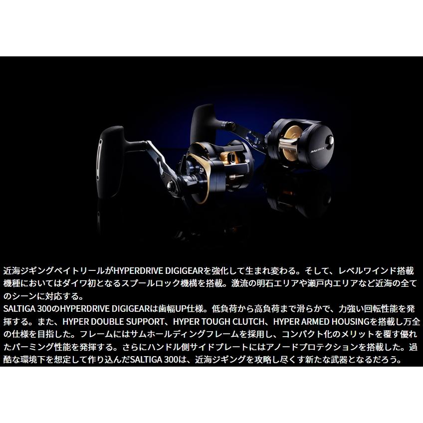 DAIWA（ダイワ） 25 ソルティガ 300 右ハンドル / ベイトリール 釣具