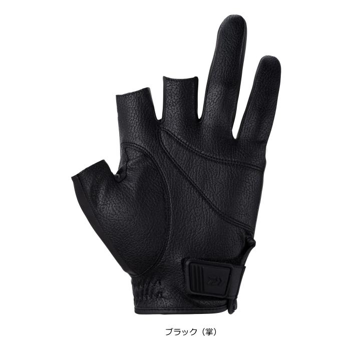 ダイワ トーナメントグローブ 3本カット Ｌ ブラック DG-1223T DAIWA（釣り） ダイワ トーナメントグローブ 3本カット DG-1223T