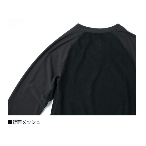 ダイワ DU-6224S アイスドライ Vネックアンダーシャツ ブラック Lサイズ / ウェア daiwa 釣具 (SP)｜tsuribitokan｜02