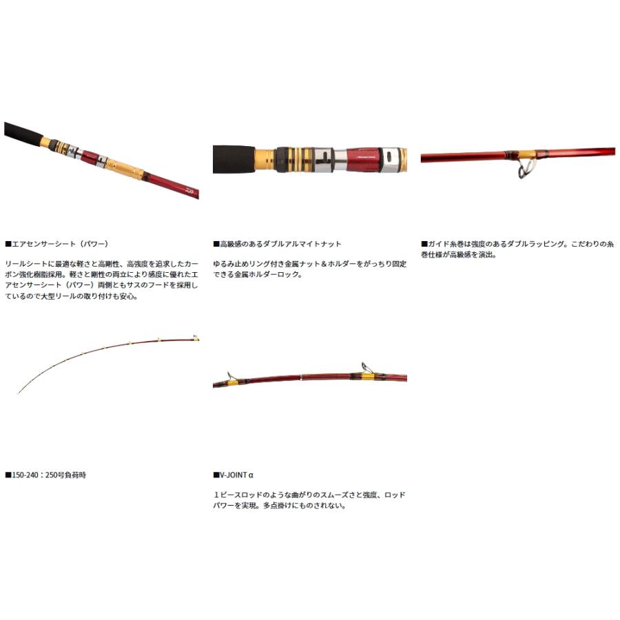 DAIWA（ダイワ） ディープゾーン 120-240・K / 船竿 釣具