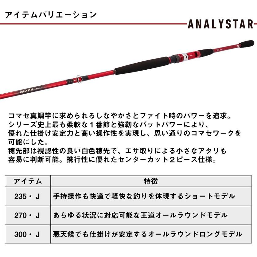 DAIWA（ダイワ） アナリスター 真鯛 300・J / 船竿 釣具