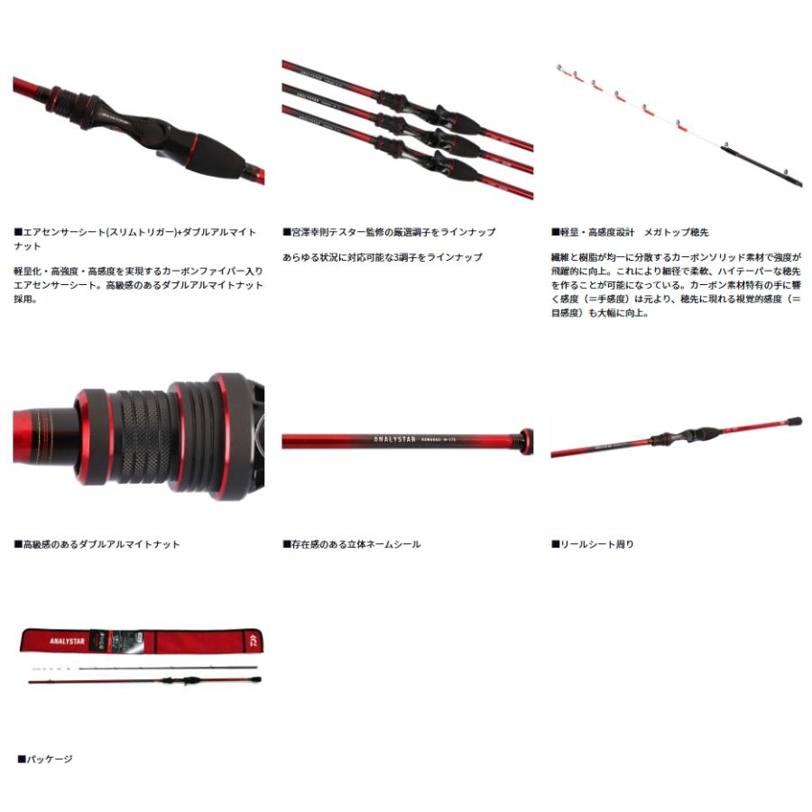 DAIWA（ダイワ） アナリスターカワハギ M-175・K / 船竿 釣具