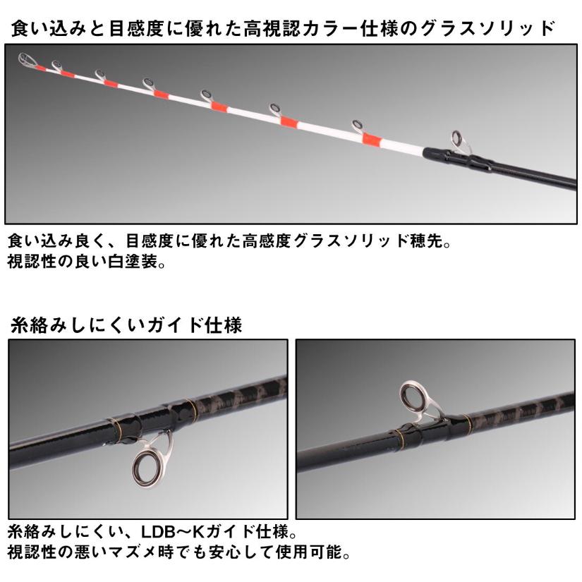 DAIWA（ダイワ） 25 ビシアジX MH-170・J / 船竿 釣具 : フィッシング
