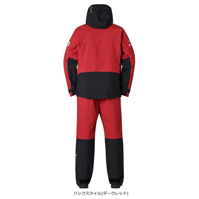 Daiwa フィッシングスーツ(上下セット) ブラック/レッド DAIWA（ダイワ） GORE-TEX コンビアップウィンタースーツ DW-1824