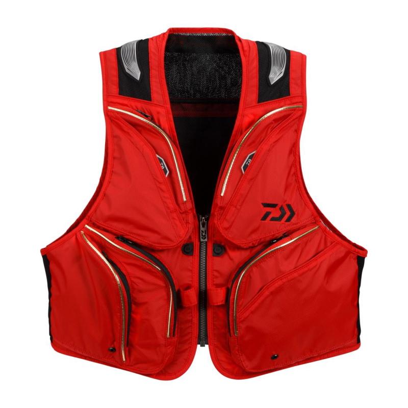 ダイワ DV-3025 ショートフィッシングベスト レッド M DAIWA（ダイワ） ショートフィッシングベスト DV-3025 レッド Mサイズ