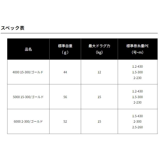 DAIWA（ダイワ） SLPW 23SALTIGAシャロースプール 5000 15-300