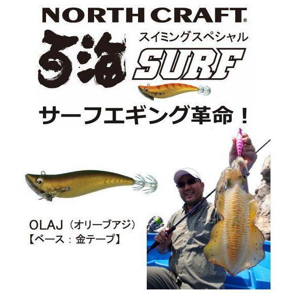 ノースクラフト 百海サーフ 3.5号 OLAJ オリーブアジ / メール便可 釣具｜tsuribitokan
