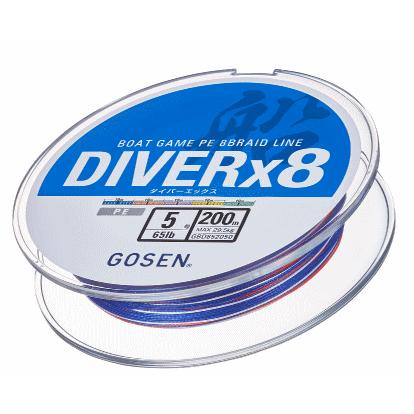 ゴーセンSAMON 0.2号　2個セット GOSEN（ゴーセン） ダイバー X8 100m×12連結 2号 / PEライン / 釣具