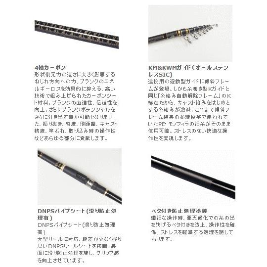 宇崎日新 磯竿 イングラム ブラックエディション 遠投 LTD 4号 5.30m 