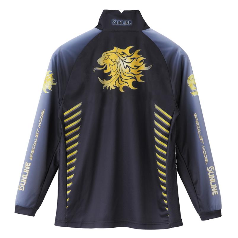 サンライン SUNLINEプロドライジップアップ シャツ ブラック M