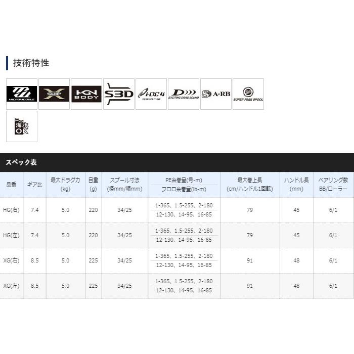 シマノ（SHIMANO） ベイトリール 20 エクスセンス DC SS HG 左ハンドル