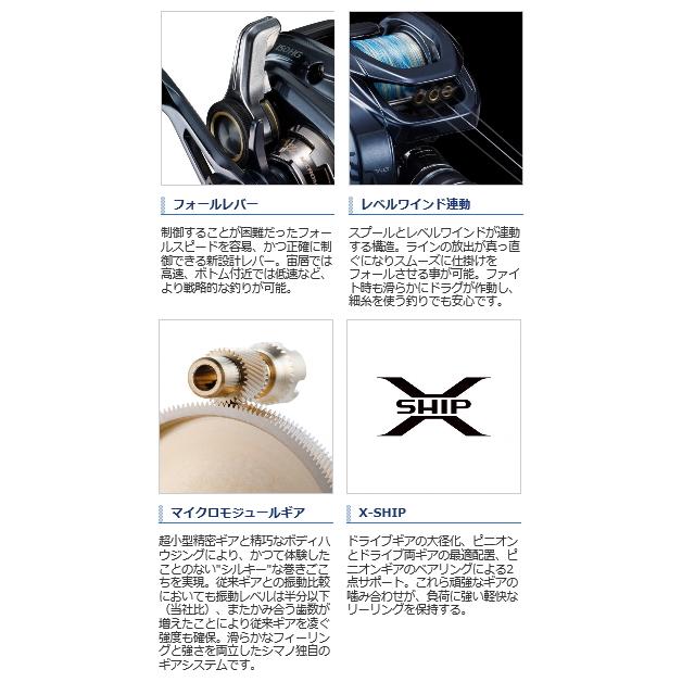 シマノ グラップラー 150HG (右ハンドル) / ベイトリール シマノ 21