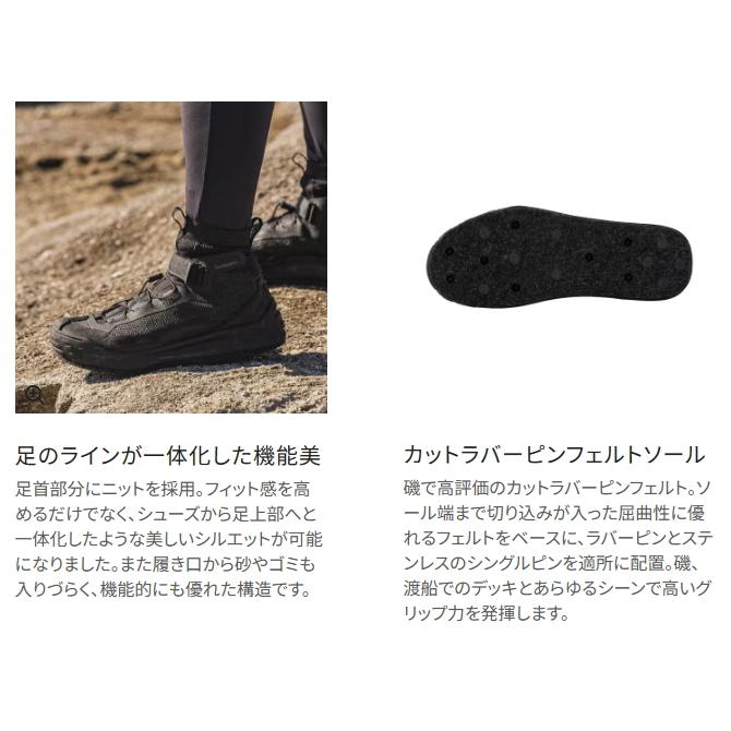 シマノ ドライロックシューズ カットラバーピンフェルト FS-020X シマノ ドライロックシューズ カットラバーピンフェルト FS-020X