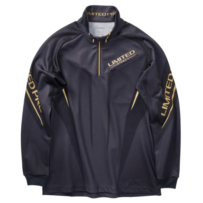 シマノ リミテッドプロ ハーフジップ ウォームシャツ SH-110X リミテッドブラック Sサイズ / ウェア shimano 釣具 シマノ（SHIMANO） リミテッドプロ ハーフジップ ウォームシャツ SH
