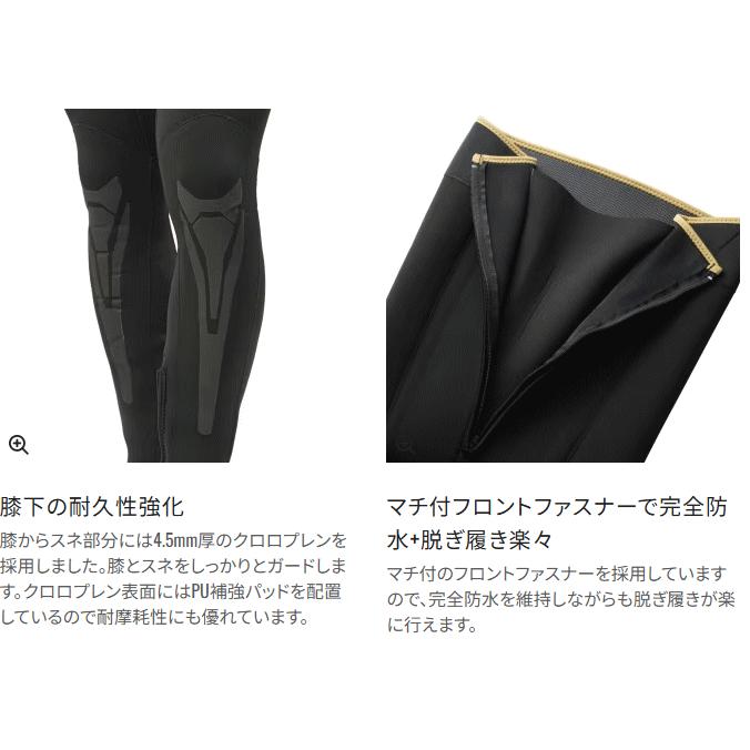 シマノ リミテッドプロ フィットウェーダー 中丸 3.0 FW-561Y ブラックゴールド MAサイズ / 鮎タイツ shimano 釣具_2