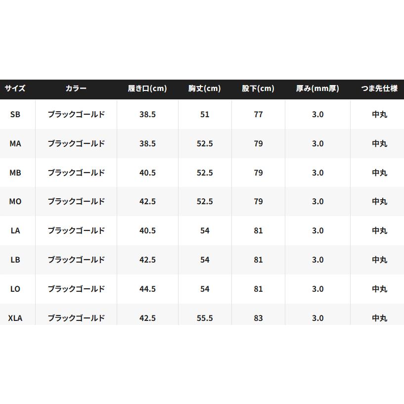 シマノ リミテッドプロ フィットウェーダー 中丸 3.0 FW-561Y ブラックゴールド XLAサイズ / 鮎タイツ shimano 釣具_3